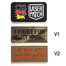 I Fight For Sydney Sweeney | I Fight For Taylor Swift | Lasercut Cordura Custom Patch