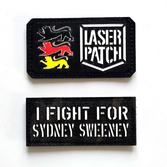 I Fight For Sydney Sweeney | I Fight For Taylor Swift | Lasercut Cordura Custom Patch