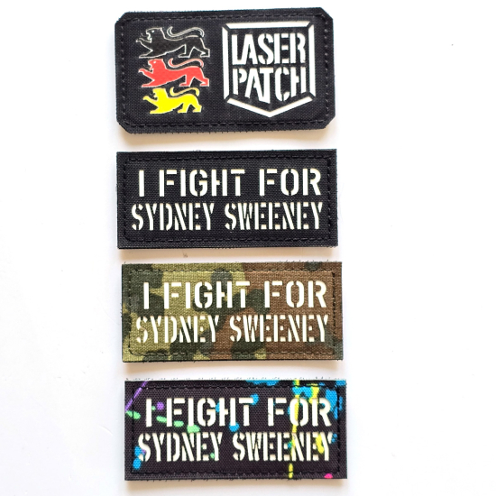 I Fight For Sydney Sweeney | I Fight For Taylor Swift | Lasercut Cordura Custom Patch