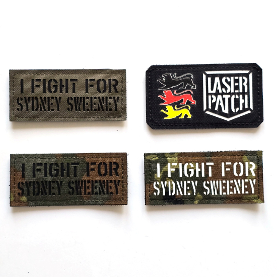 I Fight For Sydney Sweeney | I Fight For Taylor Swift | Lasercut Cordura Custom Patch