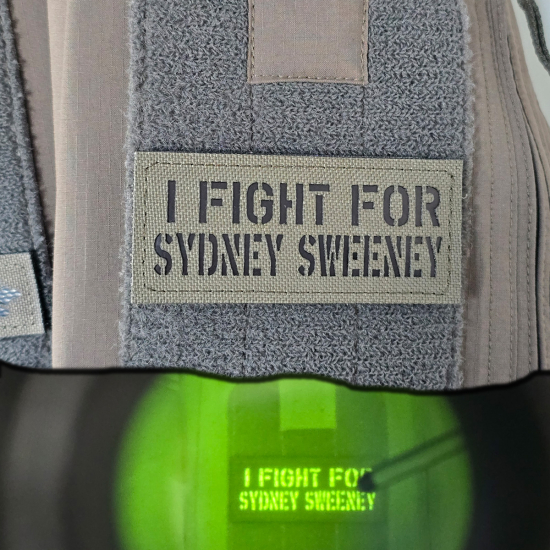 I Fight For Sydney Sweeney | I Fight For Taylor Swift | Lasercut Cordura Custom Patch