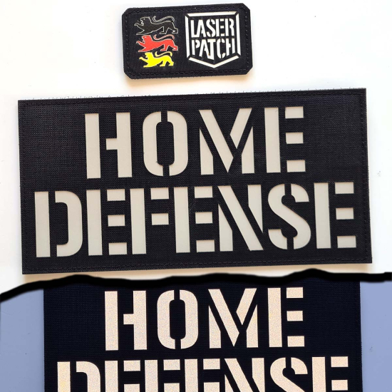 Ruecken - Chestrigs & Plattenträger  - Personalisierter Namensband - Lasercut Patch mit Klett