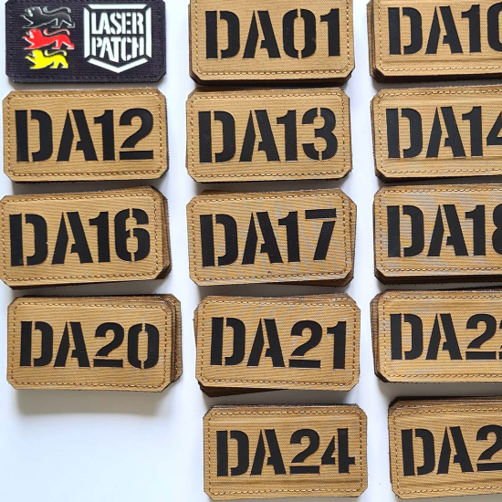 Individuelles Callsign Namenband - Militärisches Taktisches - Lasercut Patch mit Klett