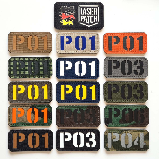 Individuelles Callsign Namenband - Militärisches Taktisches - Lasercut Patch mit Klett