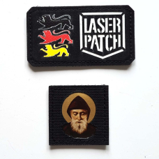 Heiliger Charbel Patch | San Charbel | Orthodox | Katholisch | Christlich - Lasercut Patch mit Klett