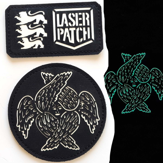Winged Seraphim | Orthodox | Isus Christ Cross - Lasercut Patch Velcro