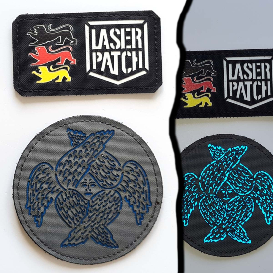 Winged Seraphim | Orthodox | Isus Christ Cross - Lasercut Patch Velcro