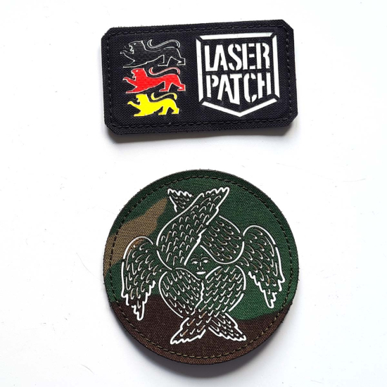 Winged Seraphim | Orthodox | Isus Christ Cross - Lasercut Patch Velcro