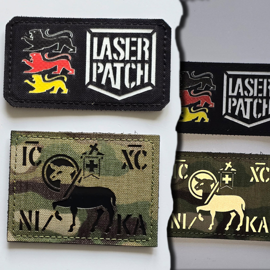 Lutherrose Martin Luther Laser Patch