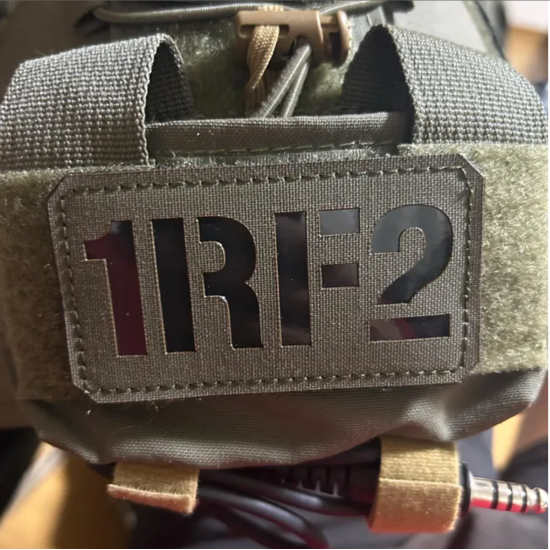 Individuelles Callsign Namenband - Militärisches Taktisches - Lasercut Patch mit Klett