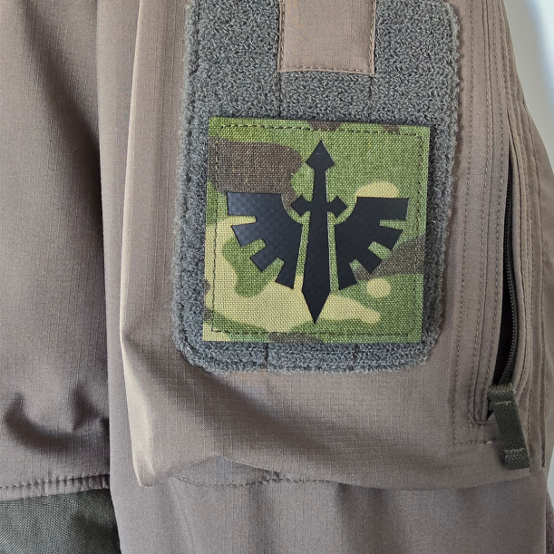 Crux Terminatus - Lasercut Patch mit Klett