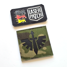 Crux Terminatus - Lasercut Patch mit Klett