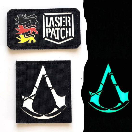 Nordic Wiking Age - Thors Hammer Schutzrunen Lasercut Patch