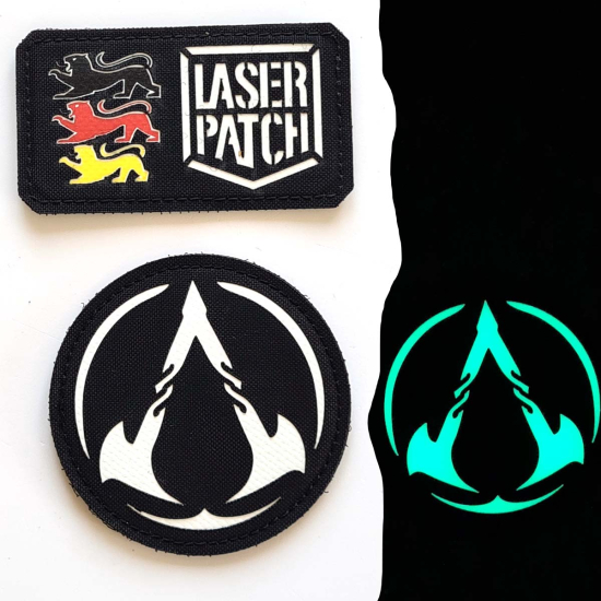 Nordic Wiking Age - Thors Hammer Schutzrunen Lasercut Patch