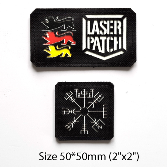 Nordic Wiking - Vegvisir Schutzrunen Lasercut Patch