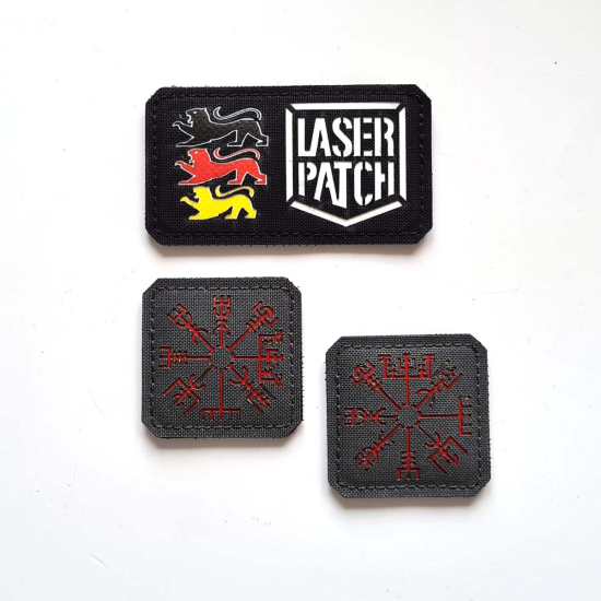 Nordic Wiking - Vegvisir Schutzrunen Lasercut Patch