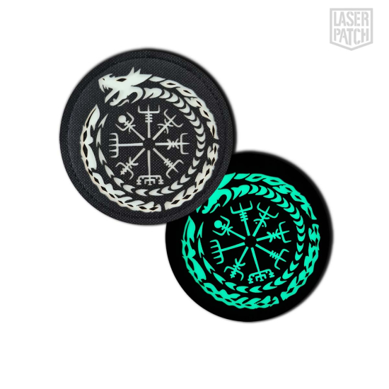 Nordic Wiking Age - Triangle Valknut SchutzrunenLasercut Patch