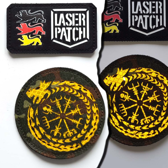 Nordic Wiking Age - Triangle Valknut SchutzrunenLasercut Patch