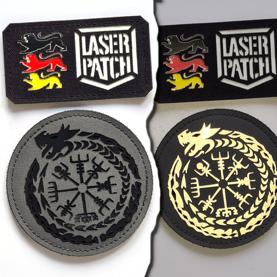 Nordic Wiking Age - Triangle Valknut SchutzrunenLasercut Patch