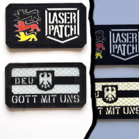 BW Germany Military - Gott mit Uns - Lasercut Patch mit Klett