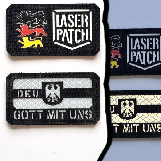 BW Germany Military - Gott mit Uns - Lasercut Patch mit Klett