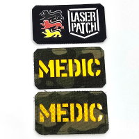 Meidc - Sanitäter - Militärische Medizinische - Lasercut Patch mit Klett
