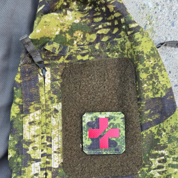 Rotes Kreuz - Medic - Lasercut Patch mit Klett