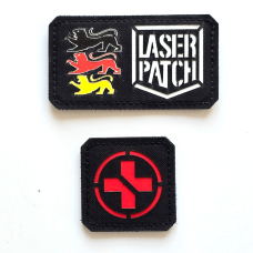 Rotes Kreuz - Medic - Lasercut Patch mit Klett