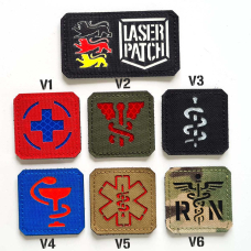 Star-of-Life-Patch - EMS - Lasercut Patch mit Klett