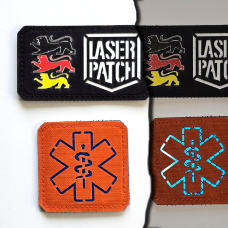 Star-of-Life-Patch - EMS - Lasercut Patch mit Klett