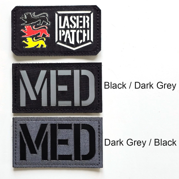 Meidc - Sanitäter - Militärische Medizinische - Lasercut Patch mit Klett