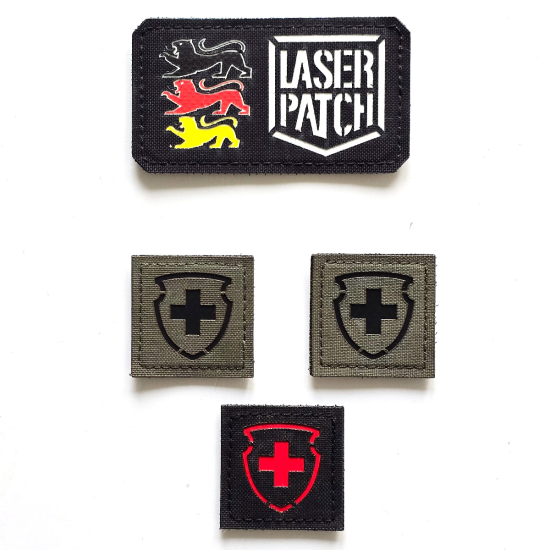 Schweizer Armee - Laser Patch mit Klett