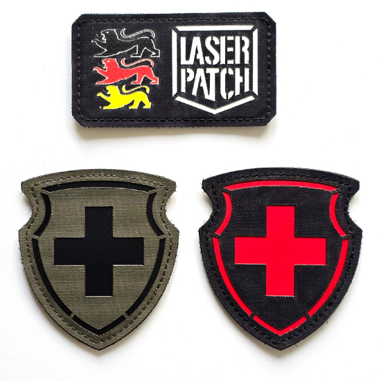 Schweizer Armee - Laser Patch mit Klett