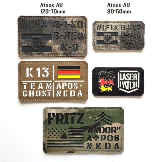 Chestrigs - Plattenträger - für die Tactical Vest Benutzerdefinierter - Lasercut Patch mit Klett