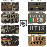 Personalisierter Namenspatch mit Länderfahne – Lasercut Patch mit Klett