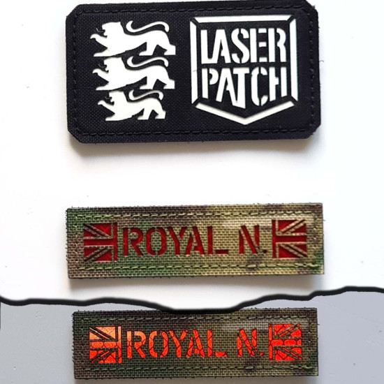 Kleine England Flagge Namensband - Britisches Individuelles Taktisches - Lasercut Patch mit Klett
