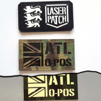 England Flagge Namensband - Britisches Individuelles Taktisches - Lasercut Patch mit Klett