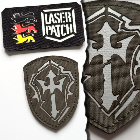 Templer-Kreuz Historischer Moral Patch - Mittelalterliche Ritter