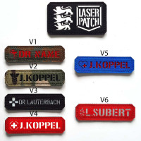 Individuelle Notsan - Medic - Sanitäter - Laser Patch mit Klett