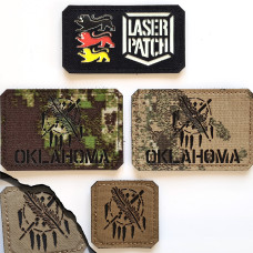 Oklahoma Bundesstaat Flagge Patch - Indianer Schild
