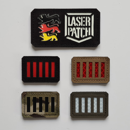 Rebellische Streifen Flagge Patch - Amerikanische Revolution 1776