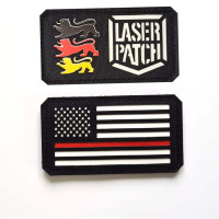 Amerikanischer Thin Line Flaggen-Patch - Dienstannerkennung