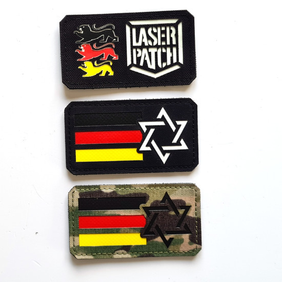 Israel-Deutschland Dual-Flaggen-Patch - Allianz