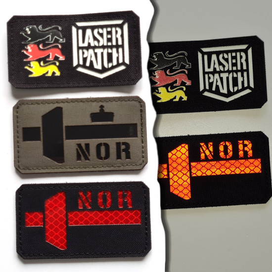 Norwegen Flagge Patch - Nordisches Kreuz