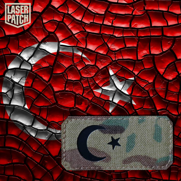 Türkei Flaggen-Patch - Halbmond und Stern