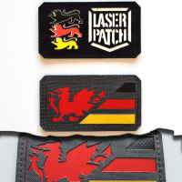 Wales-Deutschland Flaggen-Patch - Europäische Allianz
