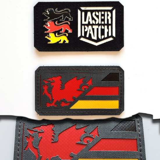 Wales-Deutschland Flaggen-Patch - Europäische Allianz