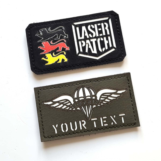 US Army Fallschirmjäger - Navy - Lasercut Patch mit Klett