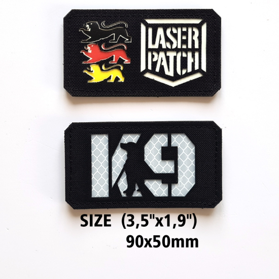 K9 Labrador Laser Patch - Rassenspezifisches Labrador Design