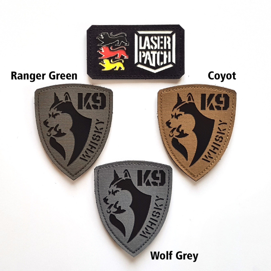 K9 Name Laser Patch
